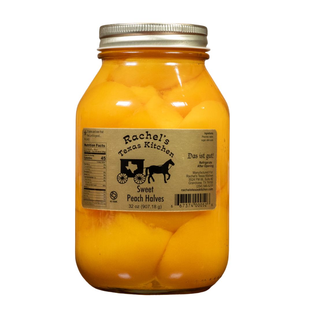 Sweet Peach Halves – Rachel's Texas Kitchen