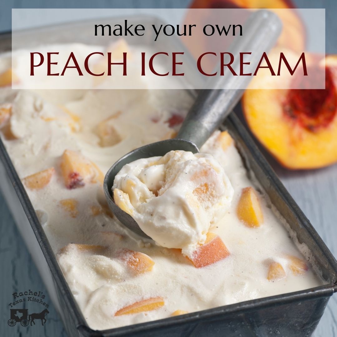 Easy Peach Ice Cream