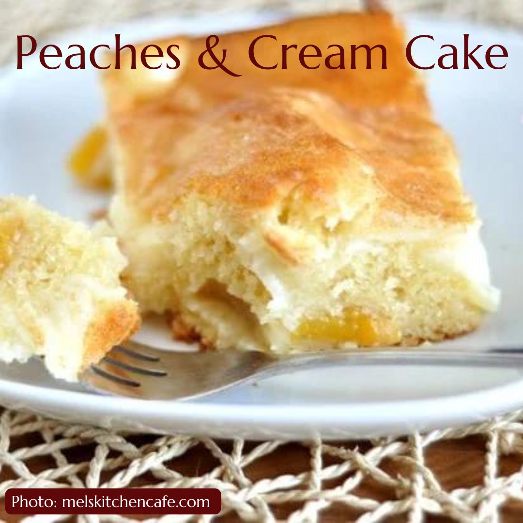 Peaches and Cream Cake